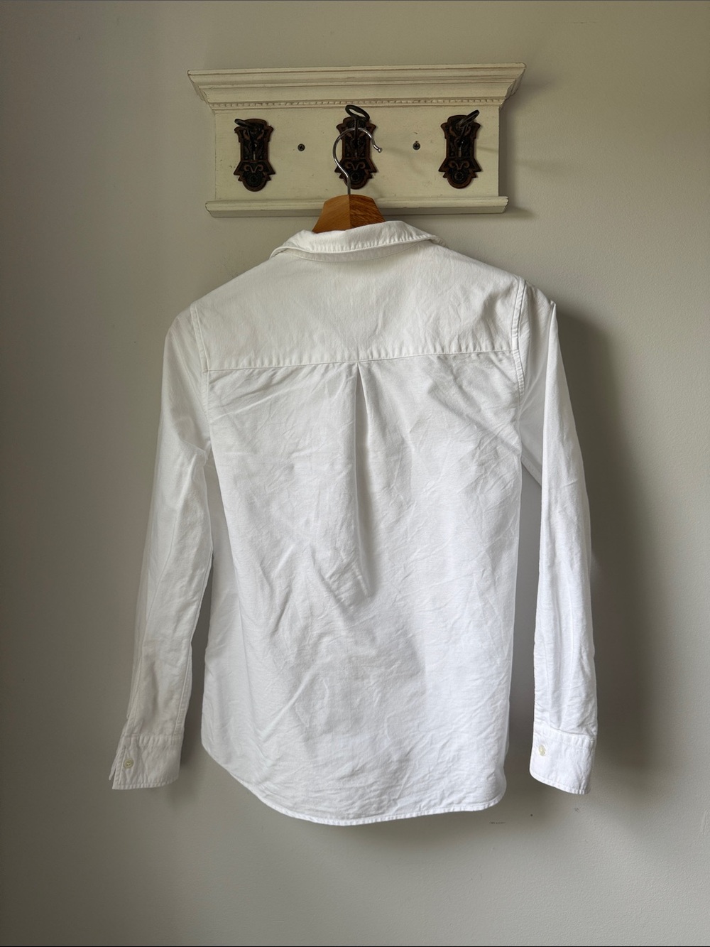 Sézane Classic White Button-Up Shirt Staple Cotton size 34 - Picture 2 of 6